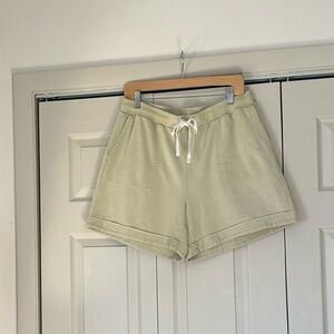 Jane & Delancey Casual Drawstring Women’s Shorts in Light Sage
